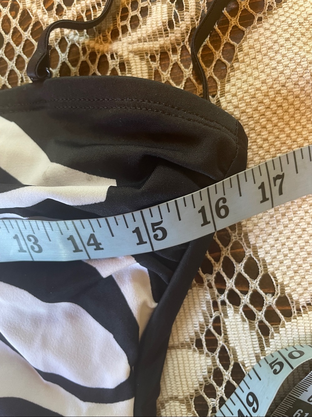 Oscar de la Renta Red, Black & White Graphic Color Block One-Piece Vtg Swimsuit - Picture 13 of 13